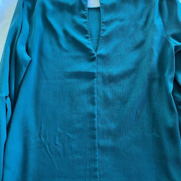 Teal Wide Sleeve Top - Picture 6 of 10